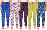 Multicolor cotton pajama bottom, knee-length lounge wear by absolute trends with diverse prints & designs